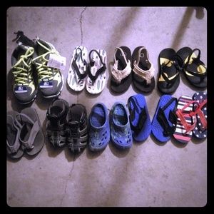 Boys shoes mostly sandals